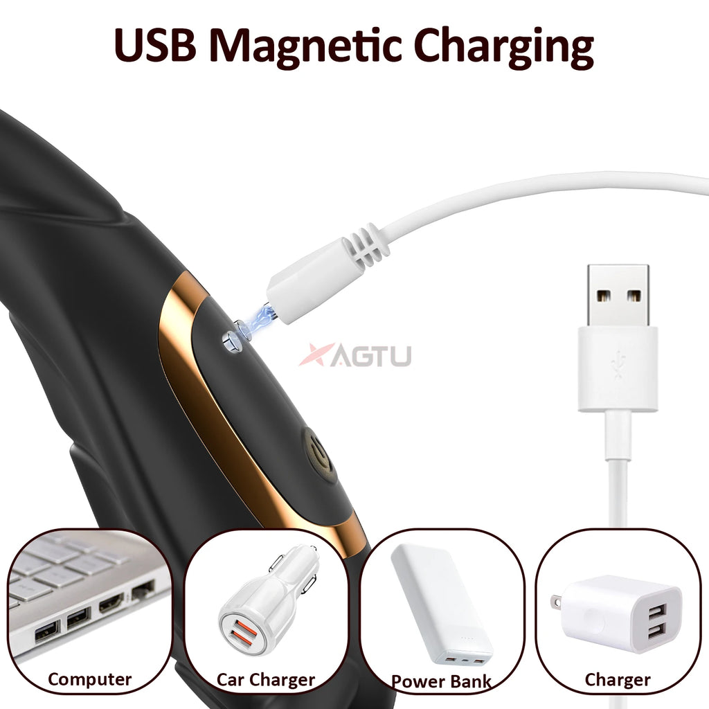 Ring Anal Plug Cock Ring Prostate Vibrator for Male Double Vibrating Delay Ejaculation Male Masturbator Sex Toys for Men
