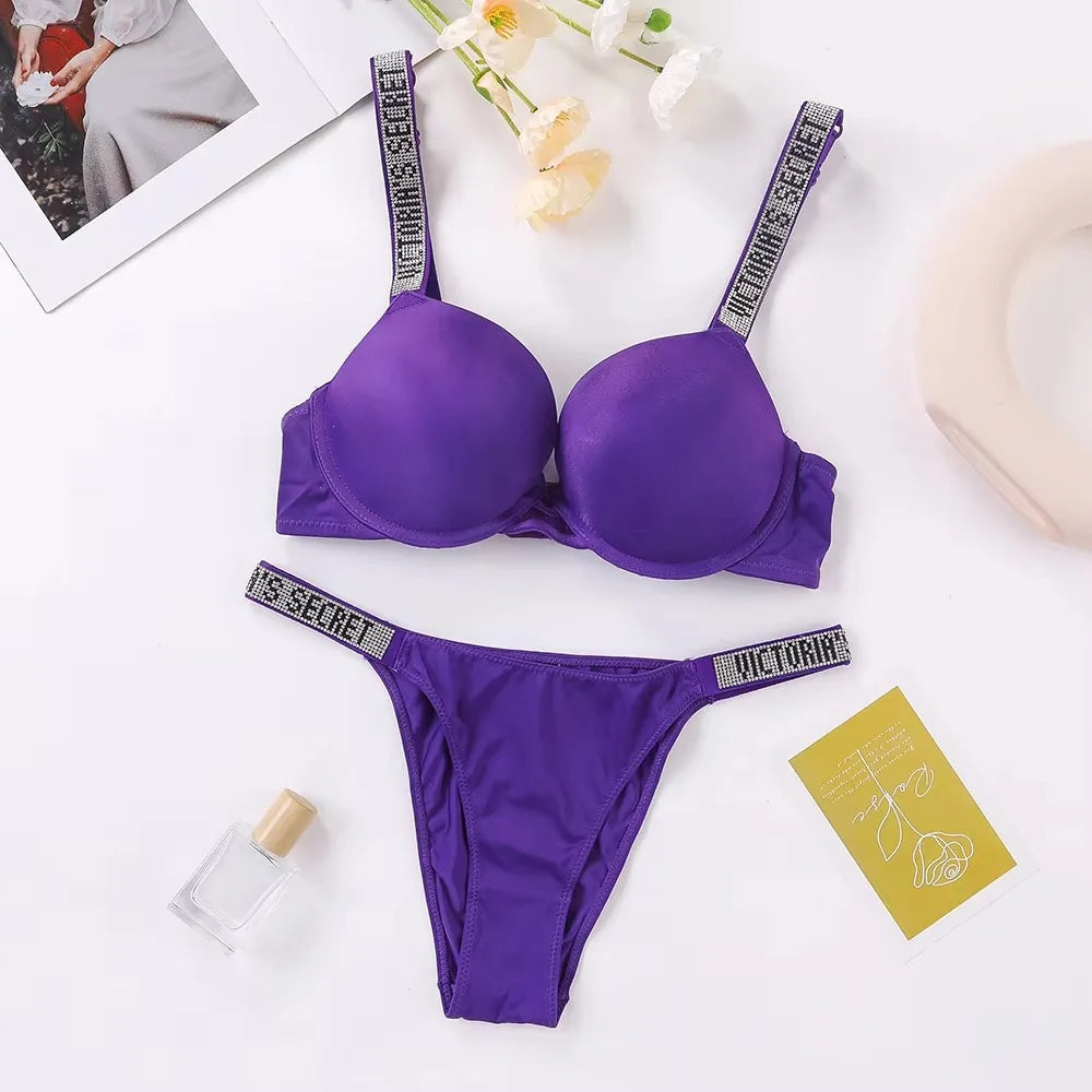 Women's Seamless Underwire Bra & Panty Set