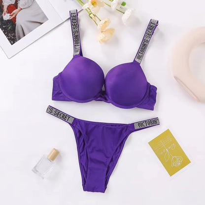 Women's Seamless Underwire Bra & Panty Set