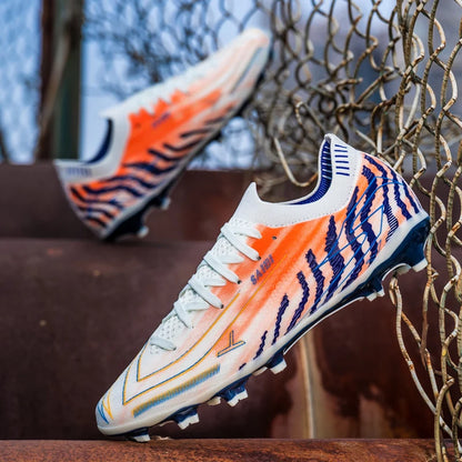 New Arrival Men AG FG Football Boots Flexible PU Upper Tough Rubber Studs For Adult Outdoor Pitch Football Competitions