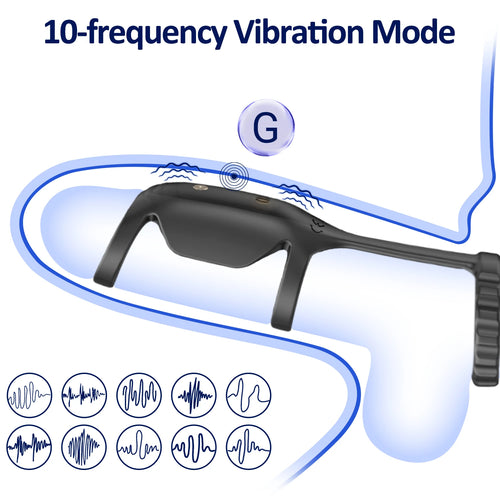 10-Mode Silicone Vibrating Sleeve & Ring