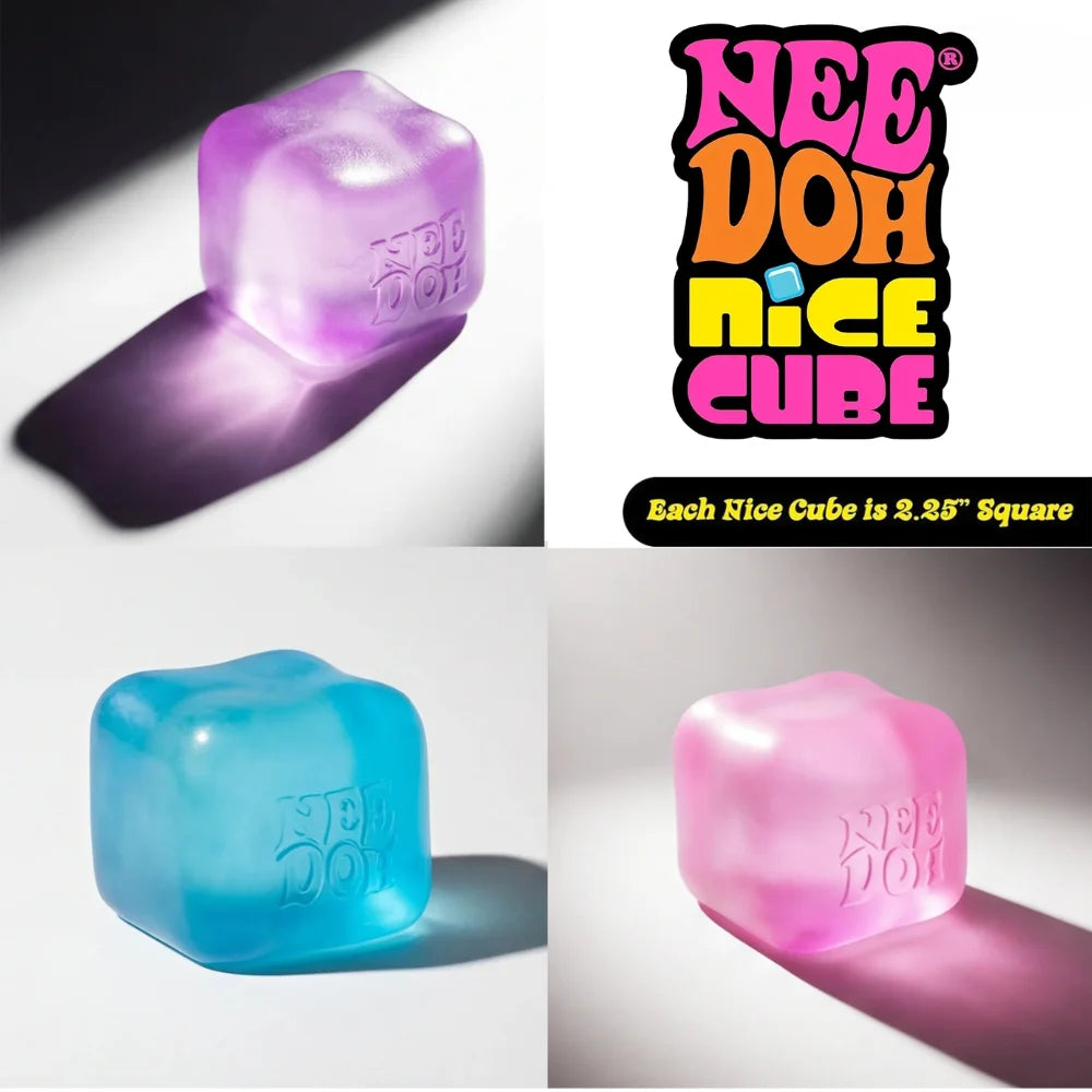 Trending Nee Doh Jellyfish & Cube Squish Toy, Soft Jelly Squeeze Stress Relief Fidget Toy, Sensory NeeDoh for Kids & Adults