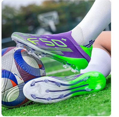 New Men's Soccer Shoes Cleats Non Slip Fg Grass Comfortable Indoor Football Boots Ultralight Sport Turf Futsal Adult Non-Slip