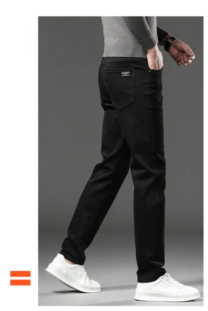 Men's Fleece-Lined Stretch Jeans