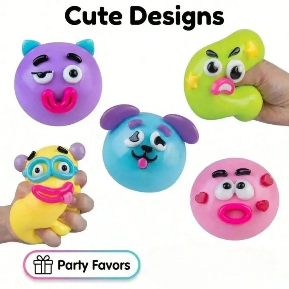 In Stock Smushers Curiosities Dog Face Swap Squishy Toy Squeeze Toys Stress Relief Decompression DIY Toys Random Color