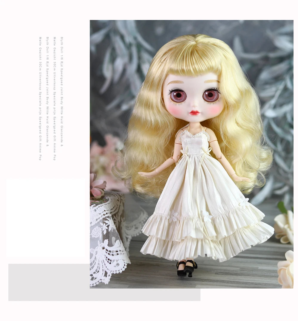 ICY DBS Blyth doll toy Simple Evening Dress Elegant Skirt Anime Costume