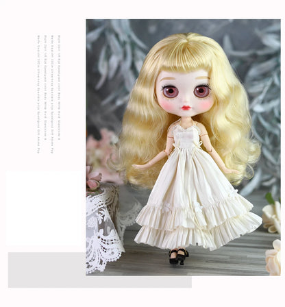 ICY DBS Blyth doll toy Simple Evening Dress Elegant Skirt Anime Costume