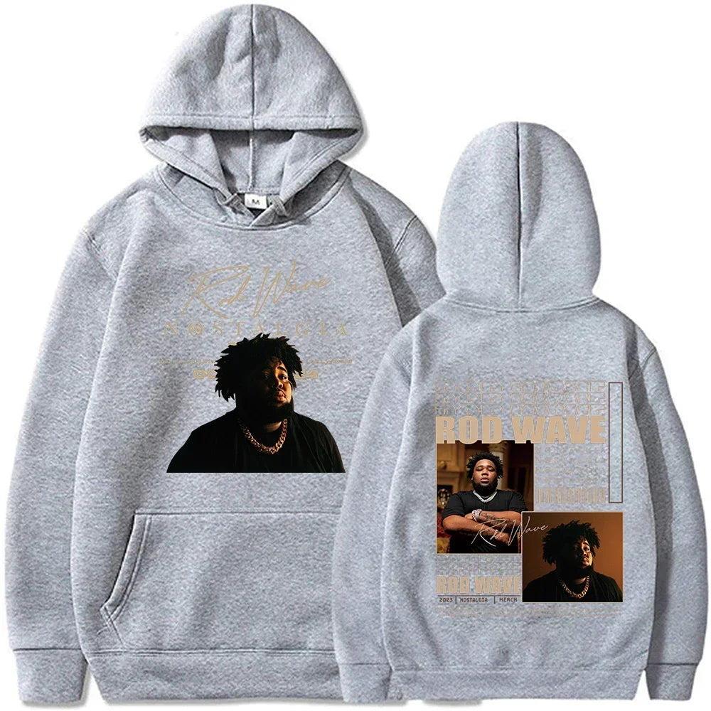 2025Rod Wave Tour Fashion Casual Nostalgic Hip Hop Music Printed Hoodie Men's and Women's Pullover Fans Luxury Gift Top Hoodie