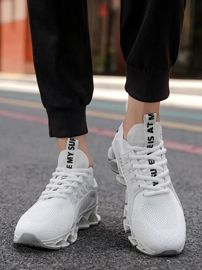 Men's Running Shoes Trainer Race Breathable Sneakers Non-Slip Jogging Cushioning Mesh Outdoor Couple Luxury shoes Off-road Shoes