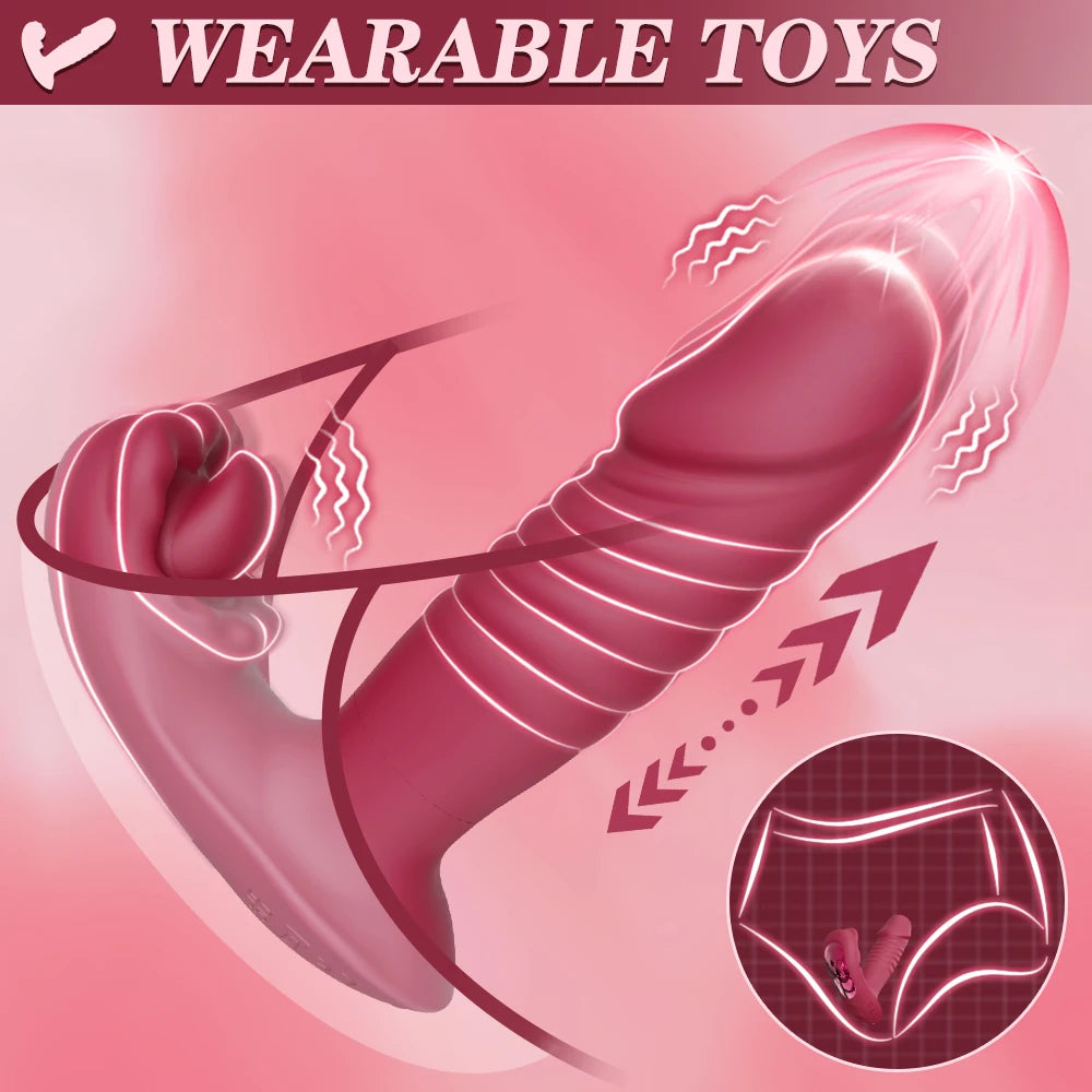 App-Controlled Wearable Thrusting Vibrator
