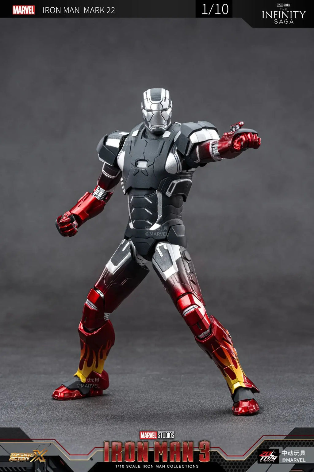 ZD Iron Man Figure Legends Iron Man Mk41 Mk47 Tank MK24 Iron Patriot 2.0 MK35 Red Snapper 1/10 Scale Iron Man Collections Gift