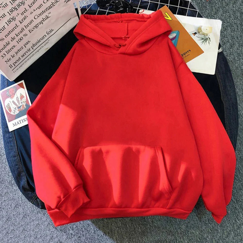 Oversized Fleece Streetwear Hoodie