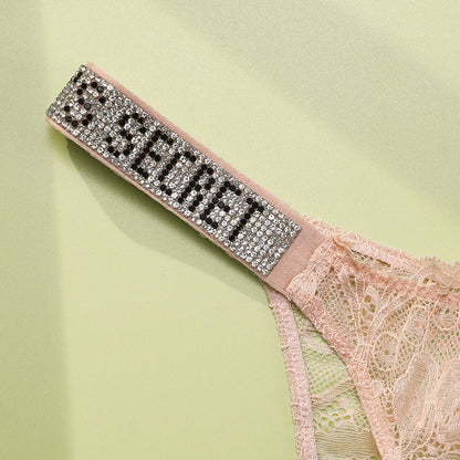 Women's Padded Lace Bra & Panty Set