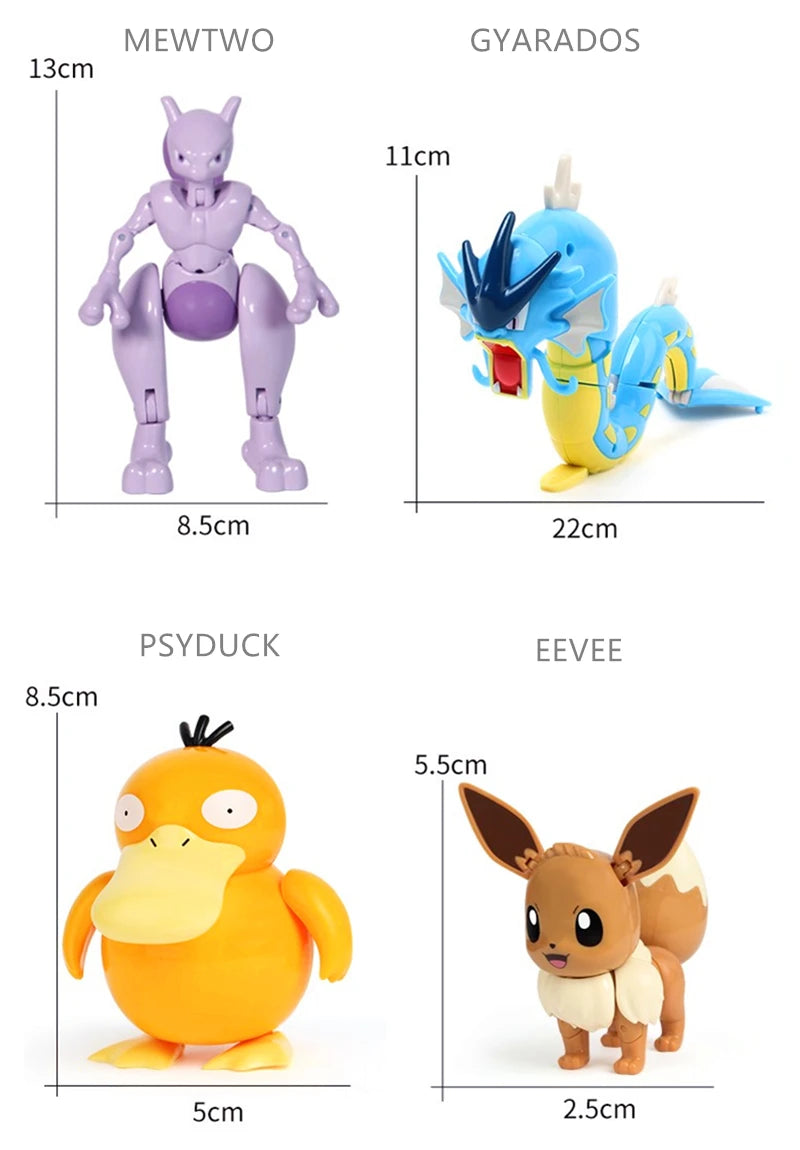 New Pokemon Figures Toys Variant Ball Model Pikachu Gengar Pokeball Dragonite Snorlax  Action Figure Lapras Pocket Monsters Toy