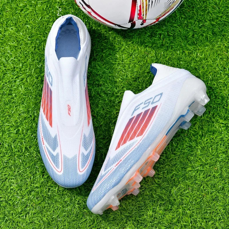 New Men Soccer Shoes Match Football Boots Sport Boys Adult Long Spikes Training Outdoor Cleats Breathable Non Slip Comfortable