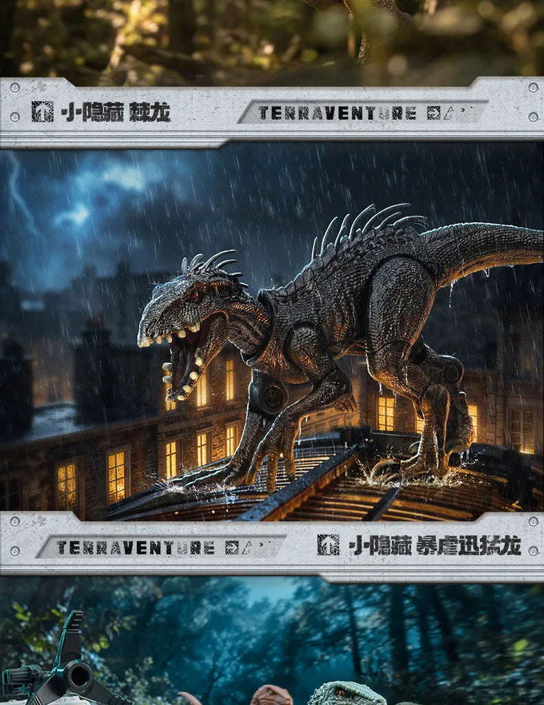 Blokees Jurassic World Dinosaurs Toy Velociraptor Triceratops Indominus T-Rex Model Collection Figure Kids Gift