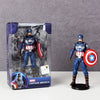 ZD Toys Avengers Legends Iron Man Spider Man Thor Captain America Thanos Hulk War Machine Action Figures Gif