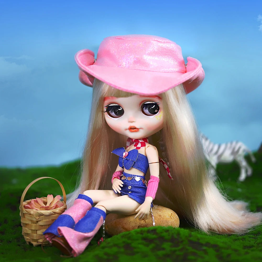 ICY DBS Blyth Doll 1/6 Clothing Joint Body Princess Dress Casual Clothing Toy Gift