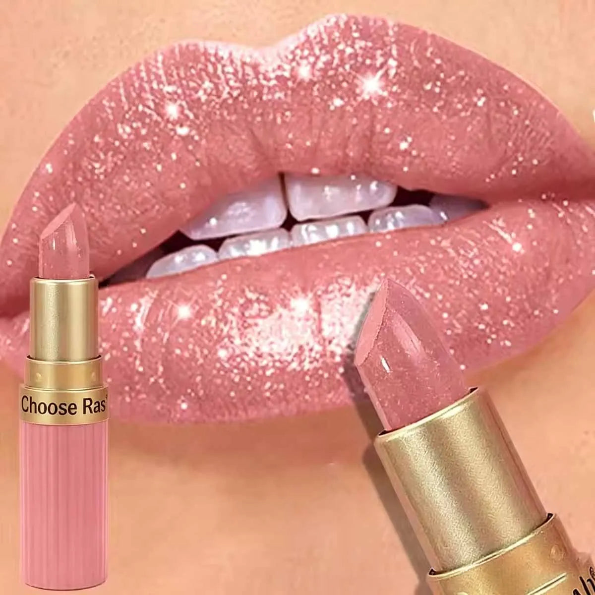 CHOOSE RASME 6 colors chocolate bar lipstick makeup pearl matte matte not easy to fall out matte waterproof lipstick