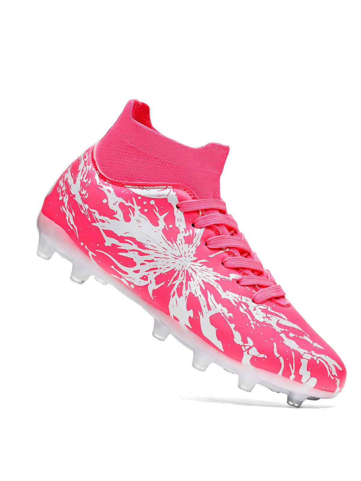 Match Focused AG FG Soccer Shoes High Density PU Fabric Solid TPU Stud Sturdy Structure For Amateur Natural Grass Competitions