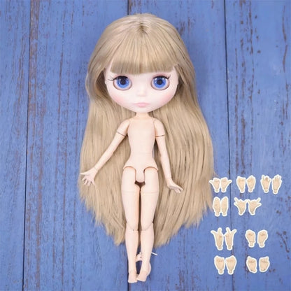 ICY DBS Blyth doll White Skin Glossy face Matte face Joint body with hand set A&B 1/6 bjd suitable diy makeup Special price