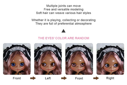 ICY DBS Blyth doll White Skin Glossy face Matte face Joint body with hand set A&B 1/6 bjd suitable diy makeup Special price