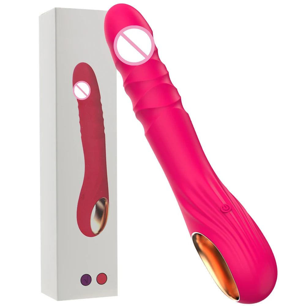 Dildo Retractable Vibrator For Women 10 Modes Soft Silicone G Spot Clitoral Anal Stimulation Massager Masturbation Sex Toys
