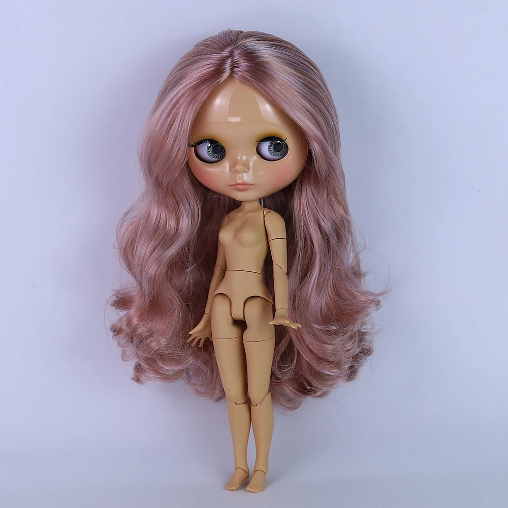 ICY DBS Blyth Doll Joint Body 30CM BJD Toy White Shiny Face and frosted Face with Extra Hands AB and Panel 1/6 DIY Fashion Doll