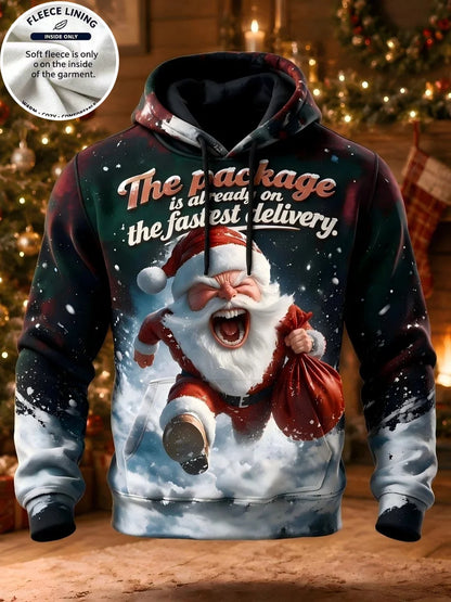 Christmas Reindeer Fleece Hoodie