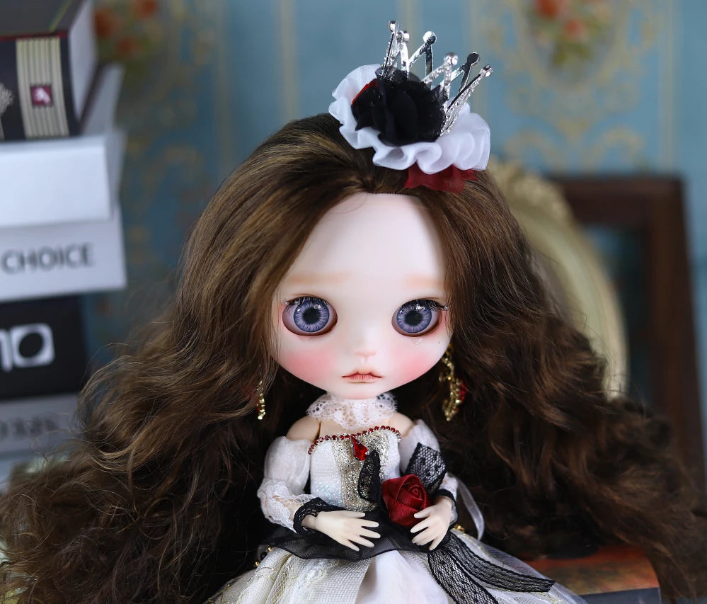 ICY DBS Blyth 1/6 Doll Hand Painted Set Morning Dew Tears Frosted Face Doll Set SD