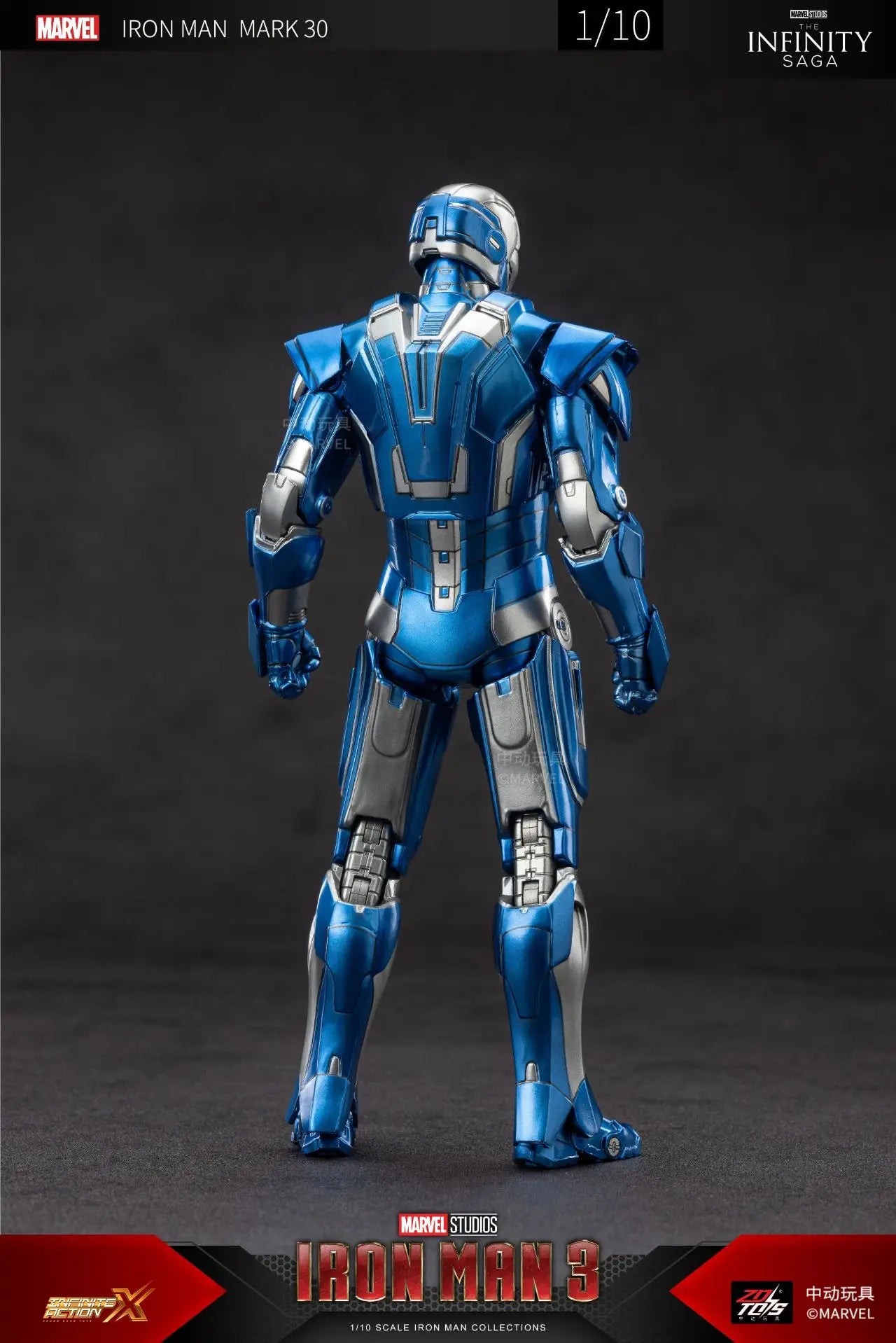 ZD Iron Man Figure Legends Iron Man Mk41 Mk47 Tank MK24 Iron Patriot 2.0 MK35 Red Snapper 1/10 Scale Iron Man Collections Gift