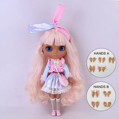 ICY DBS Blyth Doll BJD Joint Body dark Skin Set 1/6  30cm Girl  Gift Anime SD