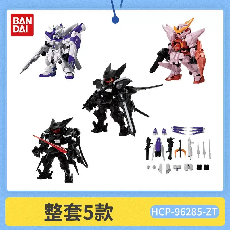 Bandai Gashapon Mobile Suit Ensemble (MSE) Gundam RX-78-2 Strike Hi-Nu Wing Astray ZZ Barbatos Assemble Model Kit Toy