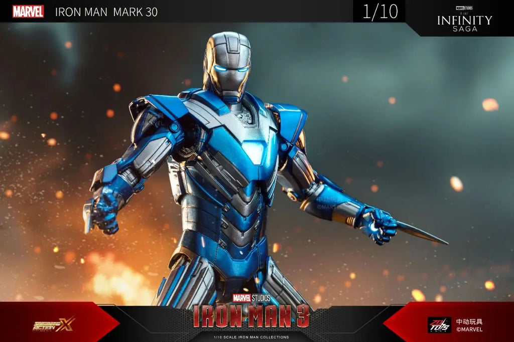 ZD Iron Man Figure Legends Iron Man Mk41 Mk47 Tank MK24 Iron Patriot 2.0 MK35 Red Snapper 1/10 Scale Iron Man Collections Gift