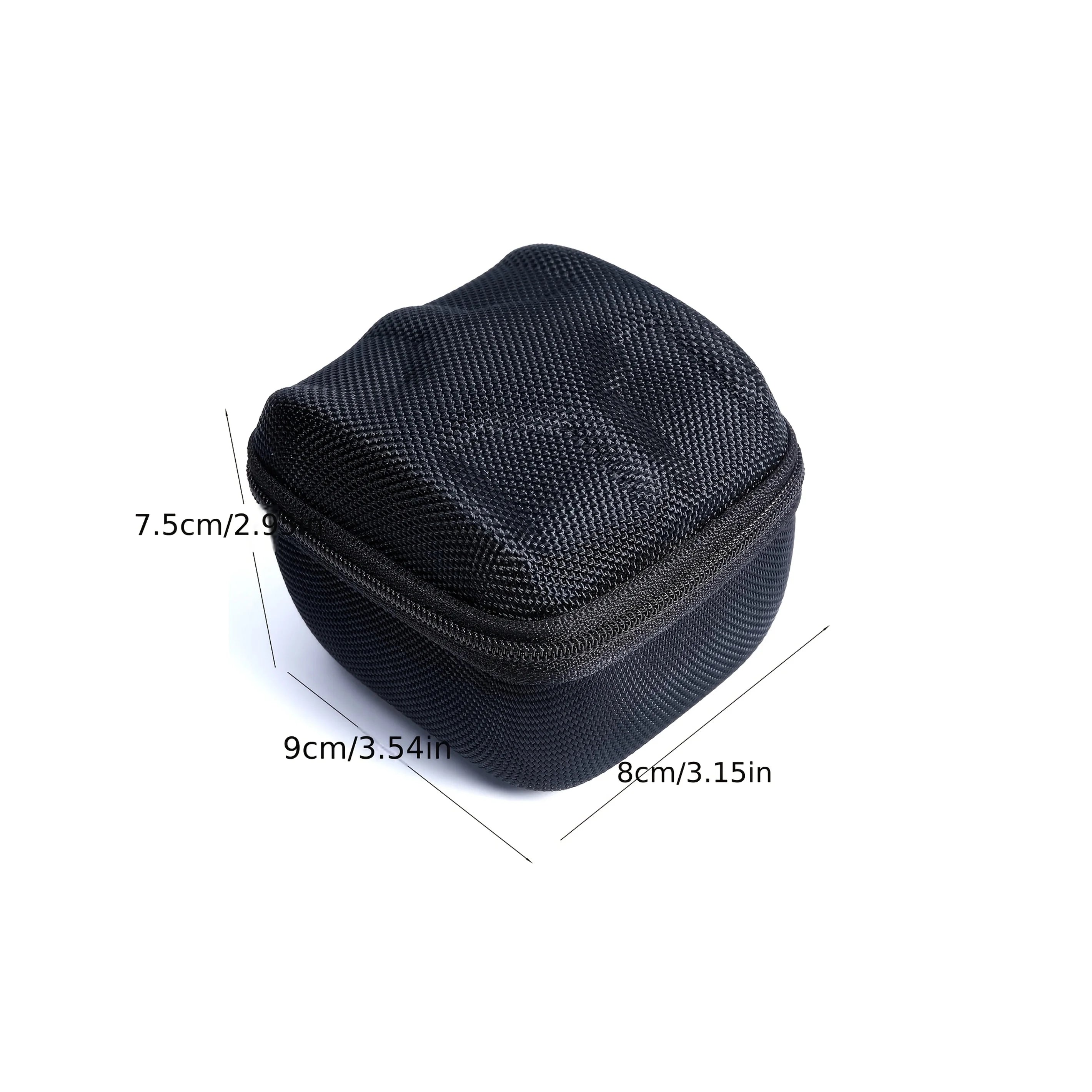 1pc Black Watch Storage Box - Hard Case W/Soft Pillows, Velvet Lined for Jewelry & Watches Protection