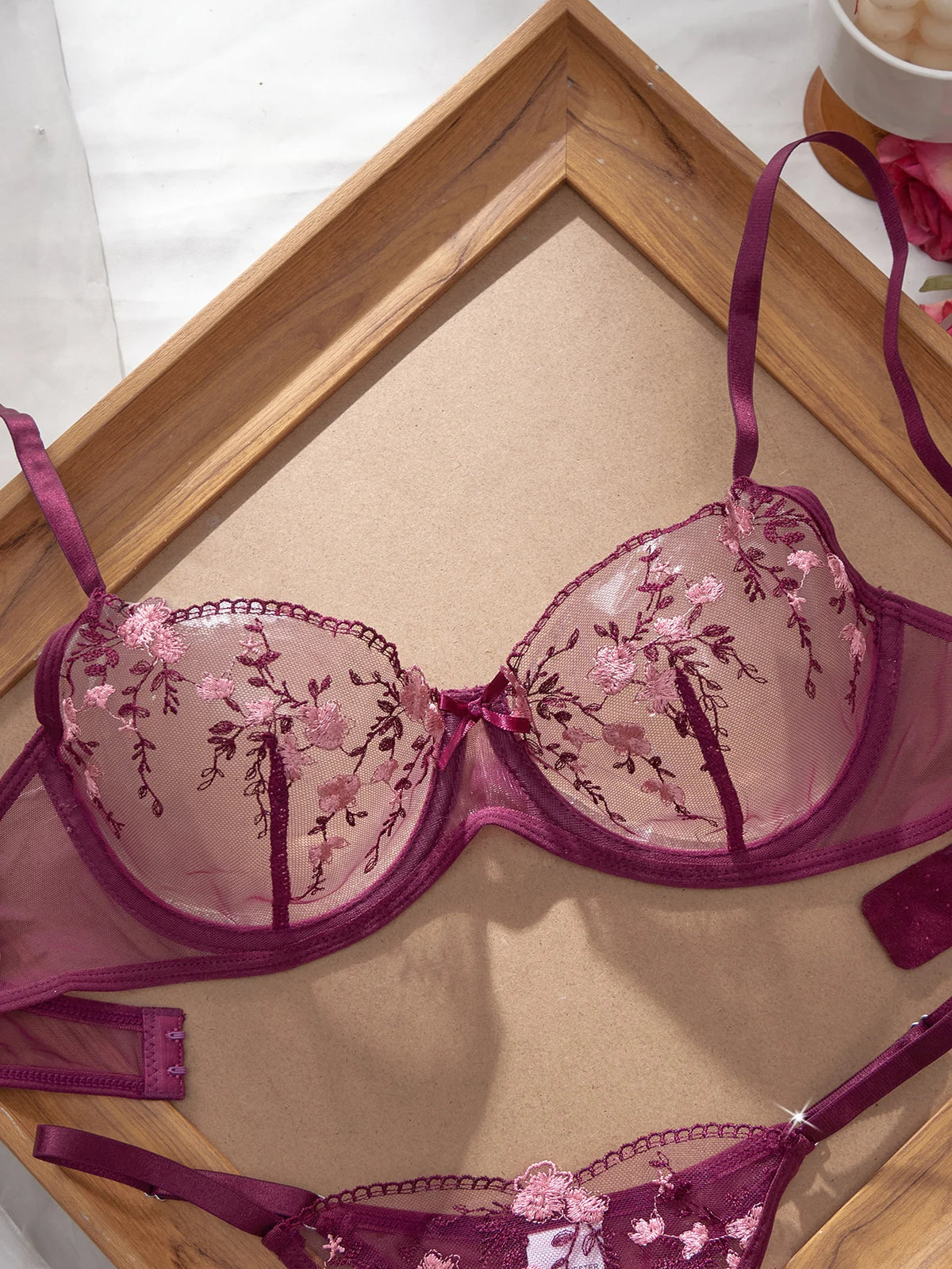 Women's Floral Print Bra & Panty Set