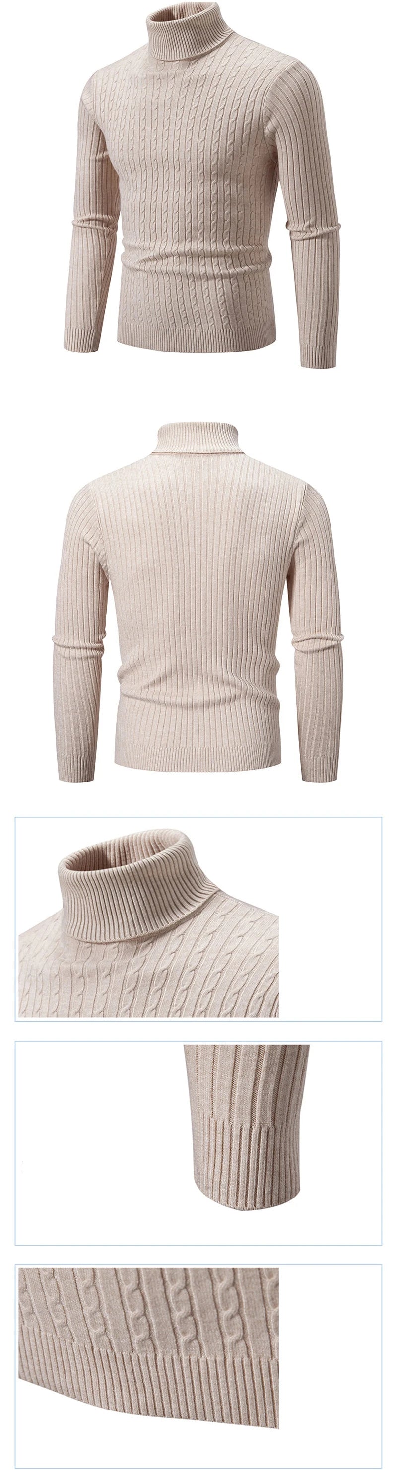 Men's Knit Turtleneck Pullover