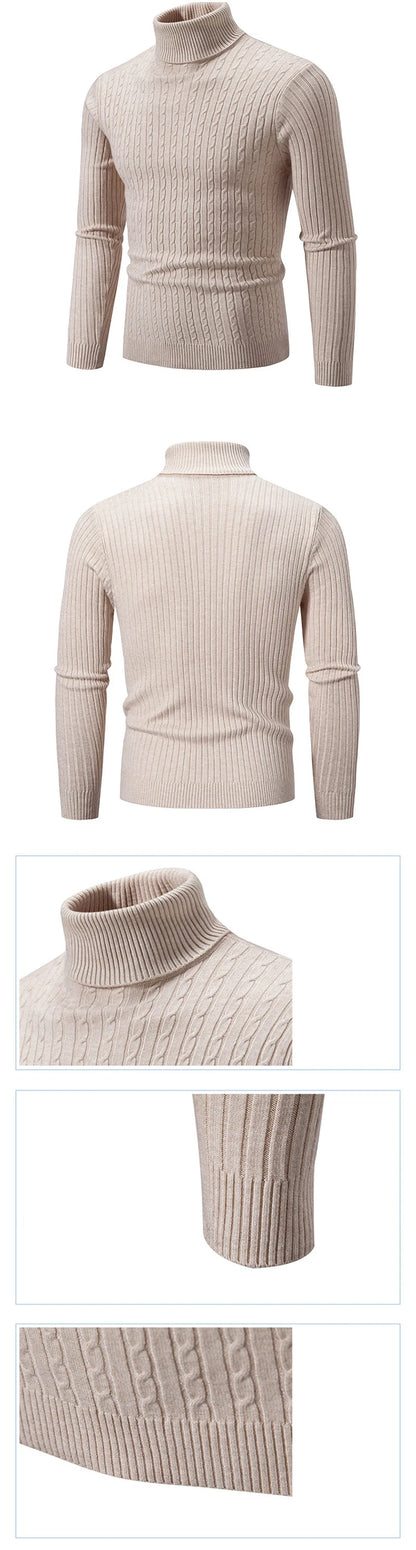 Men's Knit Turtleneck Pullover