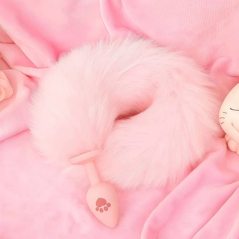 Cat Paw Anal Plug Adult Couple Games Butt Plug Erotic Product Penetration Anal Toys with Hairball Fox Tail Sex Toy for Men Women