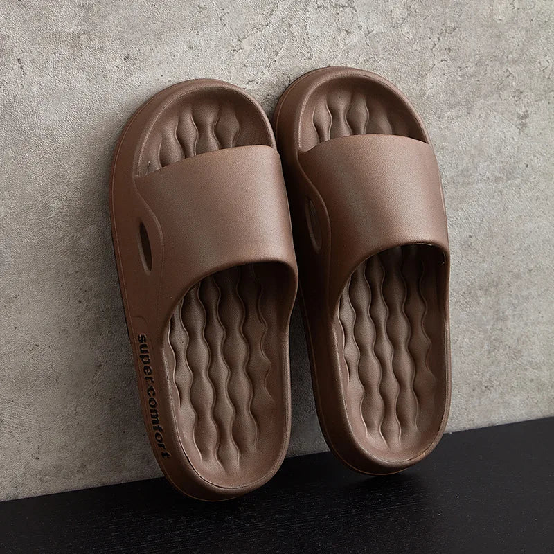 Fashion Men's Summer Ligtweight EVA Indoor Home Sandals Slippers Shoes Men Slippers Outdoor Students Women Comfortable Slides