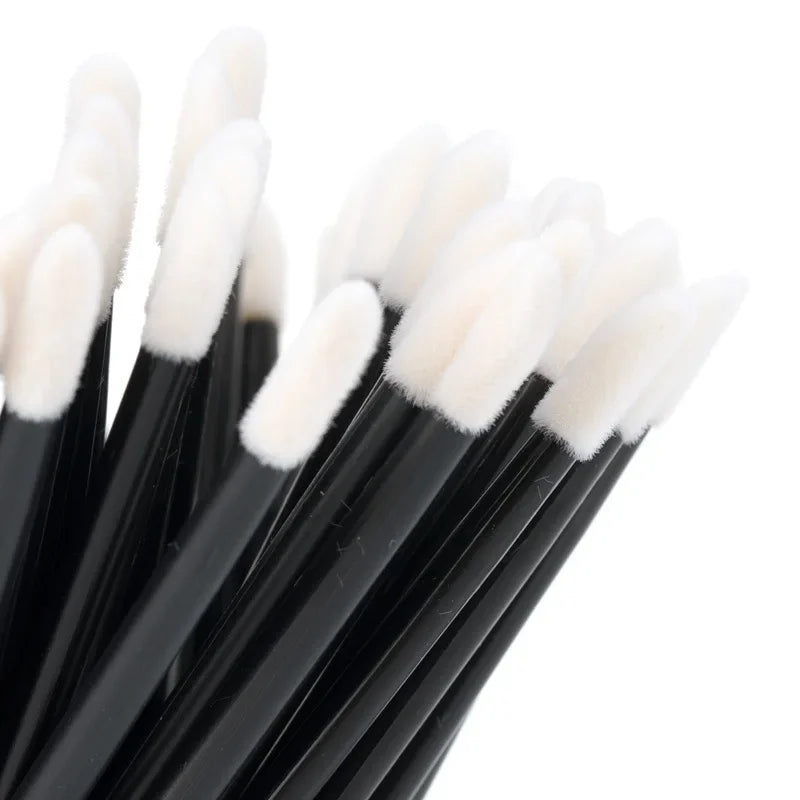 100PCS Lip Brushes Makeup Brush Eyelashes Extension Applicator Lipstick Wands Set For Woman Cosmetic Colourful Make Up Tools