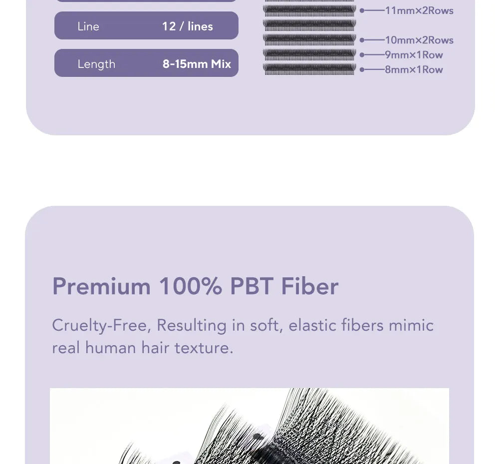 DIYDAY L / LU(M) / N 3D 4D 5D W Shape Eyelash Extension W Style Faux Mink Eyelashes Premade Volume Fan Lashes Supplies