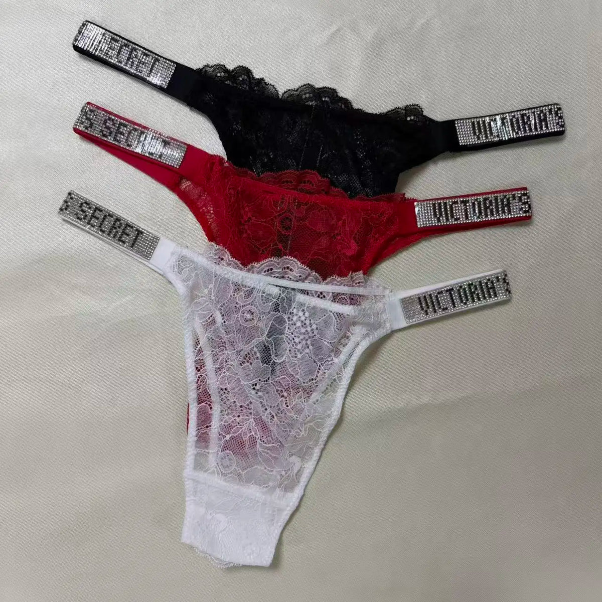Women's Eyelash Lace Thong Panty