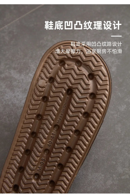 Fashion Men's Summer Ligtweight EVA Indoor Home Sandals Slippers Shoes Men Slippers Outdoor Students Women Comfortable Slides