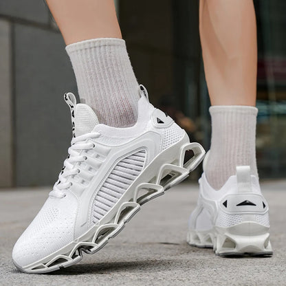 Men's Running Shoes Trainer Race Breathable Sneakers Non-Slip Jogging Cushioning Mesh Outdoor Couple Luxury shoes Off-road Shoes