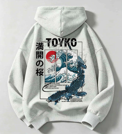 American Retro Cartoon Print Children'sCasual Long-Sleeved Hooded Shirt-Korean Version Warm and Comfortable Boys' and Girls' Top
