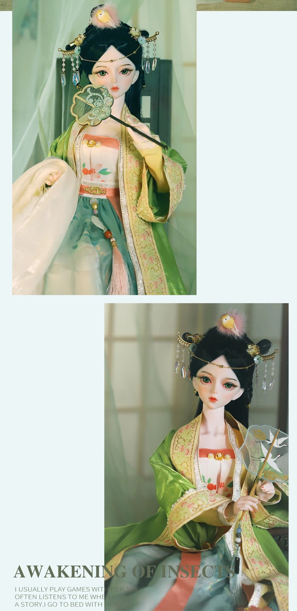 DBS 1/3 BJD toy Dream Fairy Season Series mechanical joint Body hand-painted makeup high quality 60cm collection doll sd