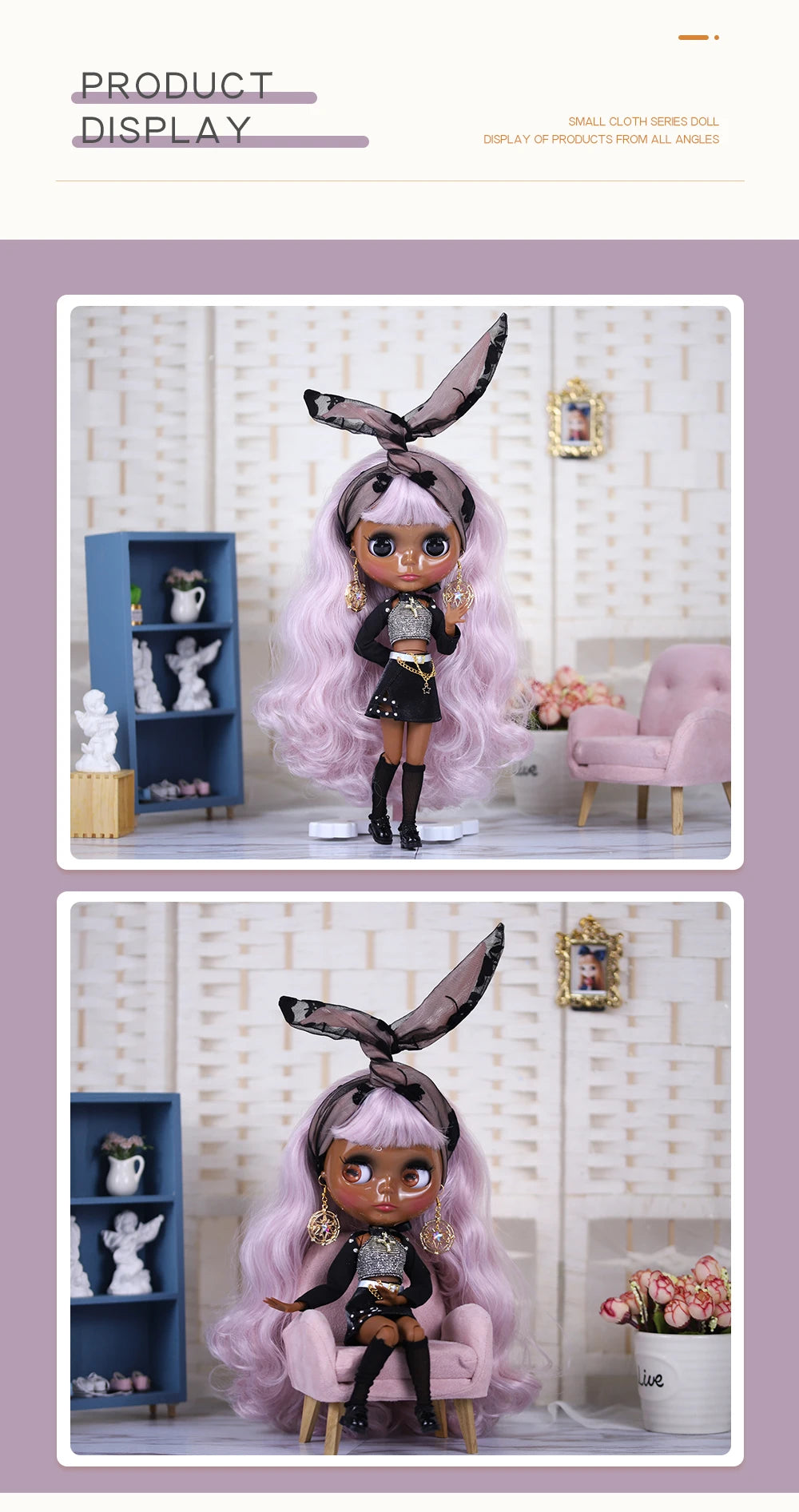 DBS Dress for Blyth Doll ICY Licca Set Casual Clothing Anime Doll Clothes