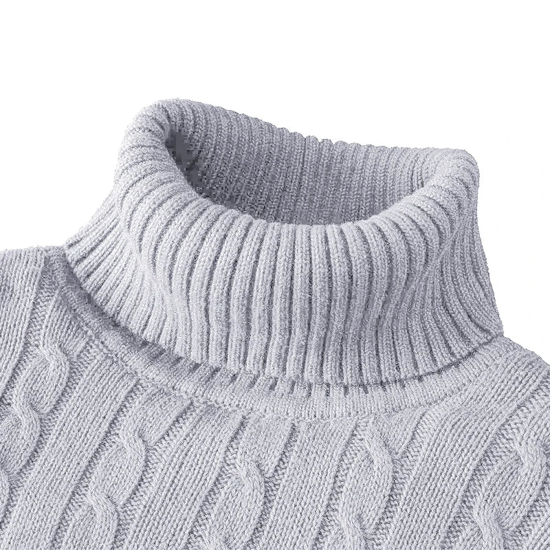 Men's Knit Turtleneck Pullover