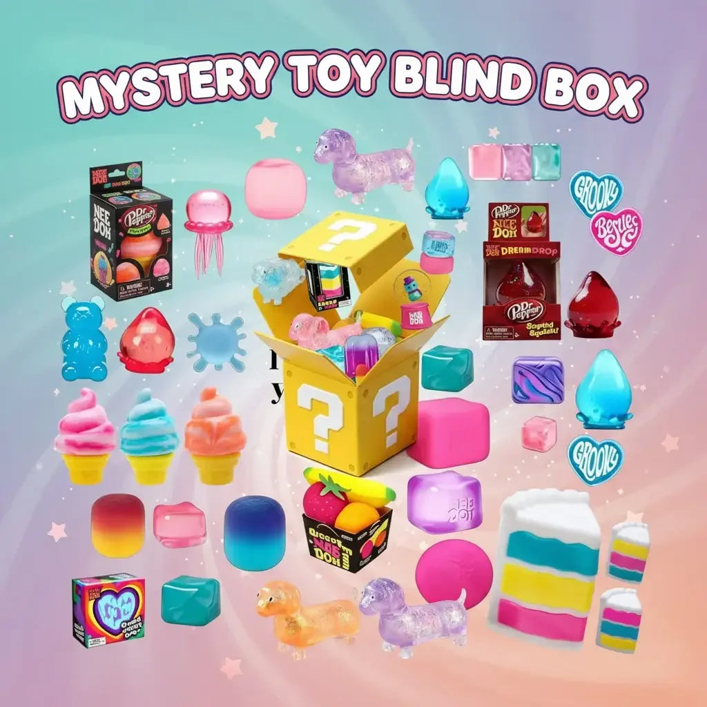 Draws Squishy Mystery Box Random Blind Pack Slow Rising Sensory Fidget Toy Set Stress Relief For Kids Adults